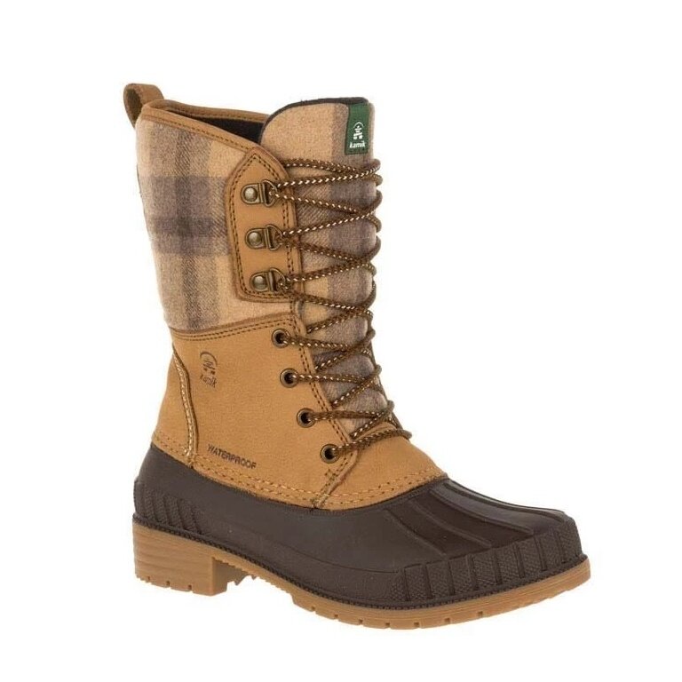 Kamik Winter Boots Sienna 2 (Leather, Waterproof) Light Brown Women