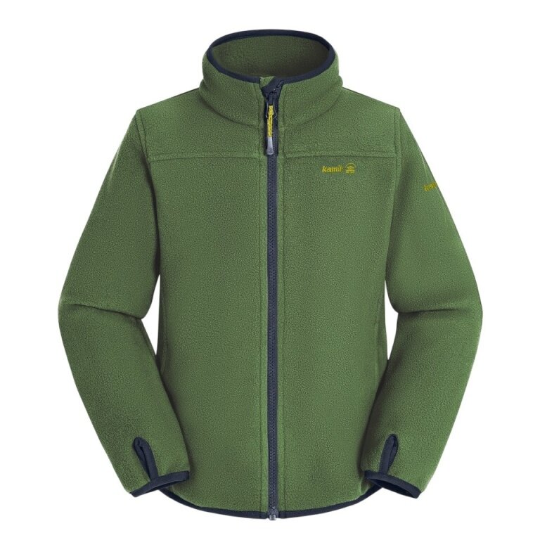 Kamik Fleece Jacket Ridley (warm, polar fleece) pine green/midnight blue boys