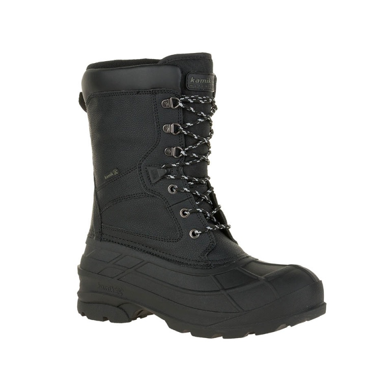 Kamik Winter Boots NationPro Nubuck (waterproof) black men's