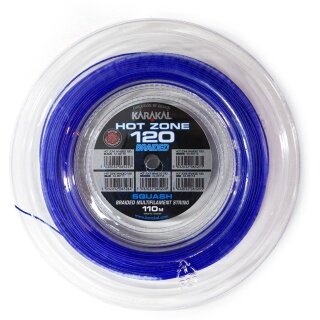 Karakal Squash String Hot Zone Braided 120 (Power+Control) 1.20mm blue 110m roll