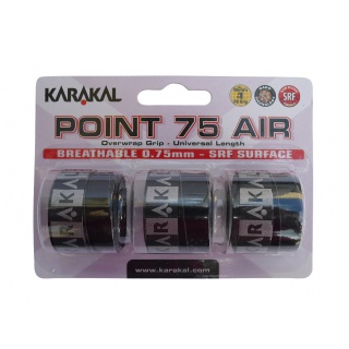 Karakal Overgrip Point Air 0.75mm black 3 pack