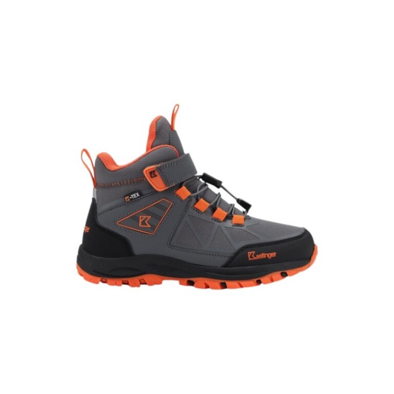 Kastinger Karlspitz Mid V EV KTX (waterproof) grey/orange children's walking leisure shoes (size 32-35)