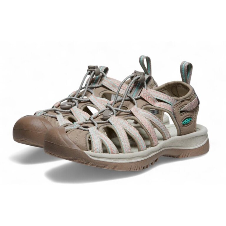 Keen Sandal Whisper (waterproof, quick-lacing system, for light hiking) taupe/coral ladies