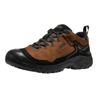 Keen Targhee IV WP Hiking Shoes (Nubuck Leather, Waterproof) brown/black men's
