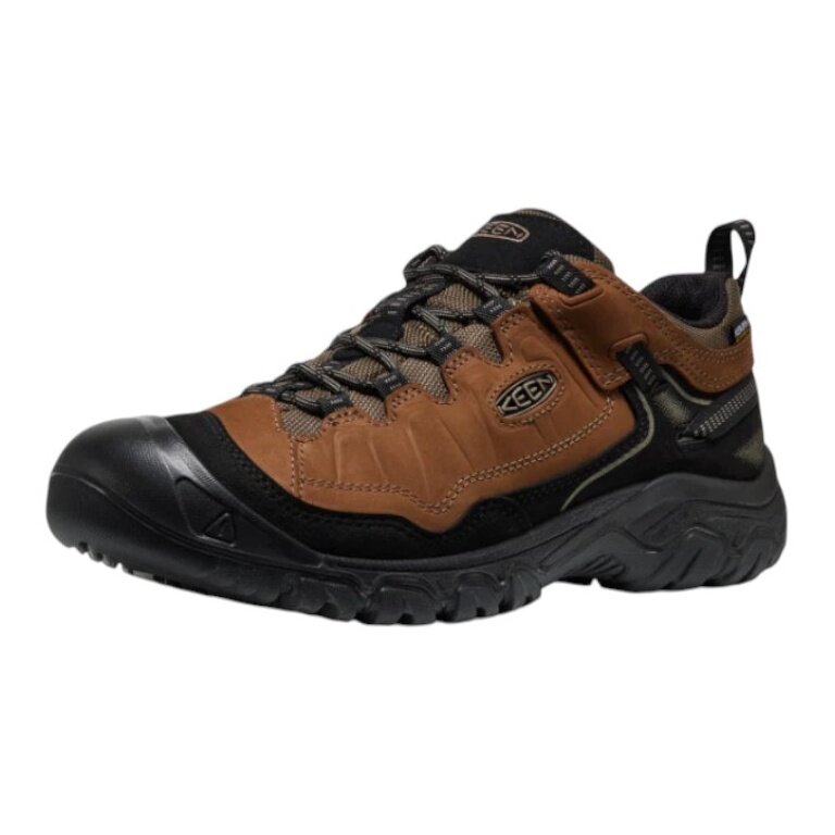 Keen Targhee IV WP Hiking Shoes (Nubuck Leather, Waterproof) brown/black men's