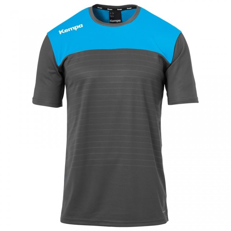 Kempa Sport Jersey Emotion 2.0 (100% Polyester) anthracite/kempablue Men