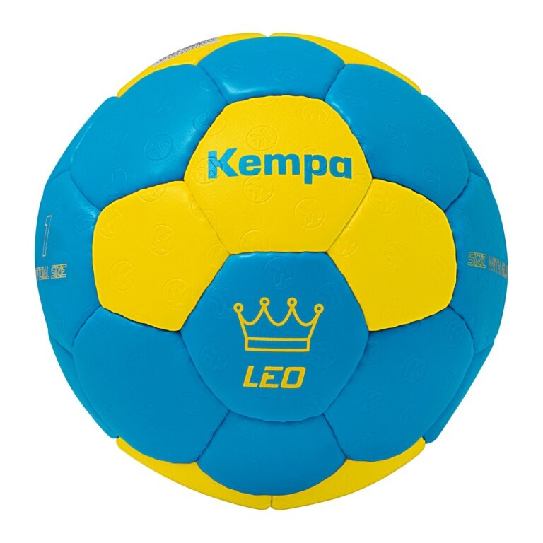 Kempa Handball Leo (durable training ball) blue/yellow - 1 piece