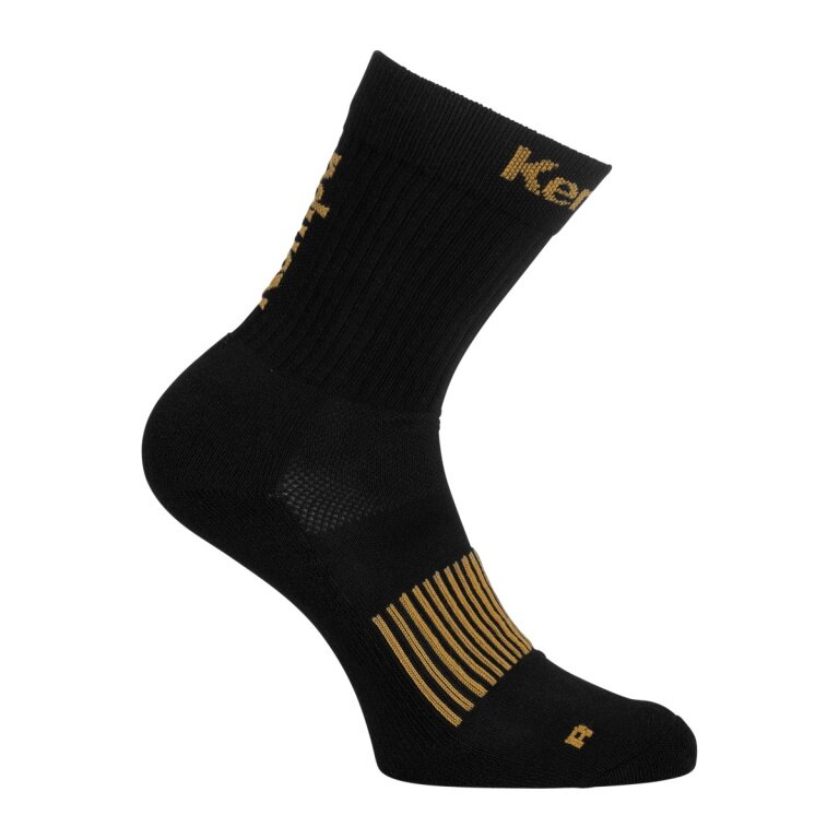 Kempa Indoor Sock Logo Classic black/gold - 1 pair