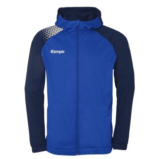 Kempa Hooded Jacket Ambition 28 (Full-Zip, 100% Polyester) blue/navy blue Men's