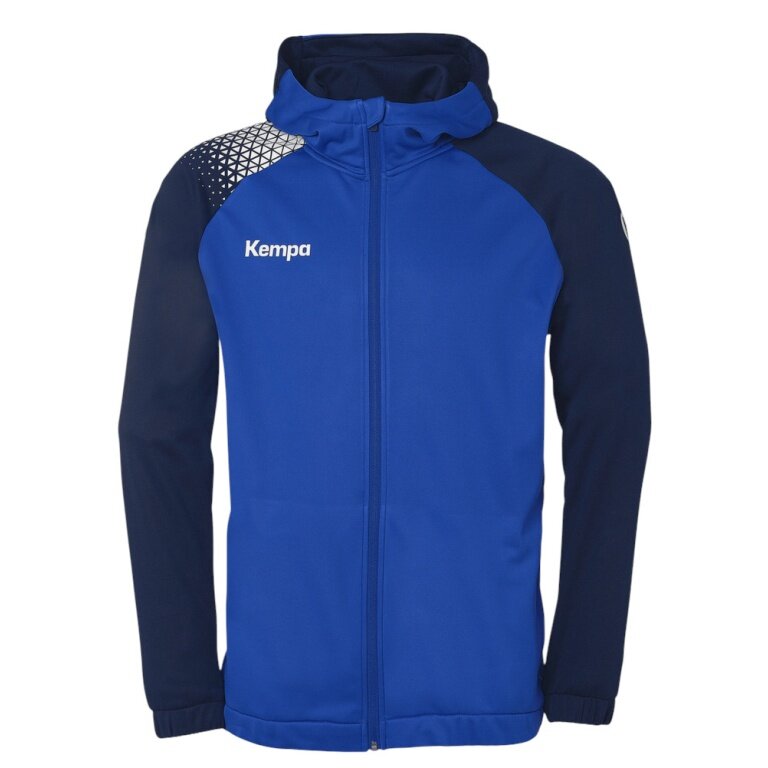 Kempa Hooded Jacket Ambition 28 (Full-Zip, 100% Polyester) blue/navy blue Men's