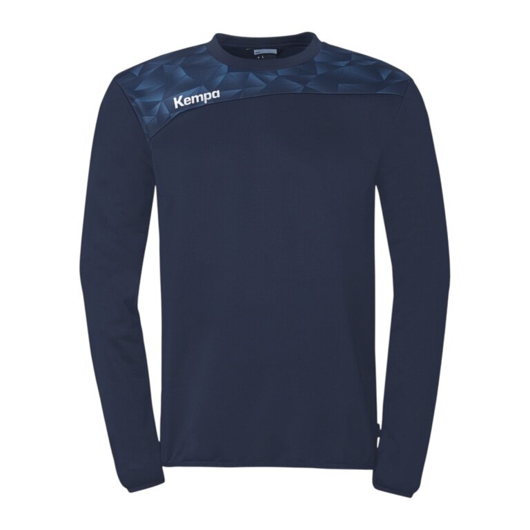 Kempa Long Sleeve Shirt Athletics 29 Training Top (100% Polyester) navy blue Men's