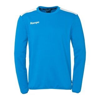 Kempa Sport Long Sleeve Shirt Emotion 27 Training Top (100% Polyester) Blue/White Men