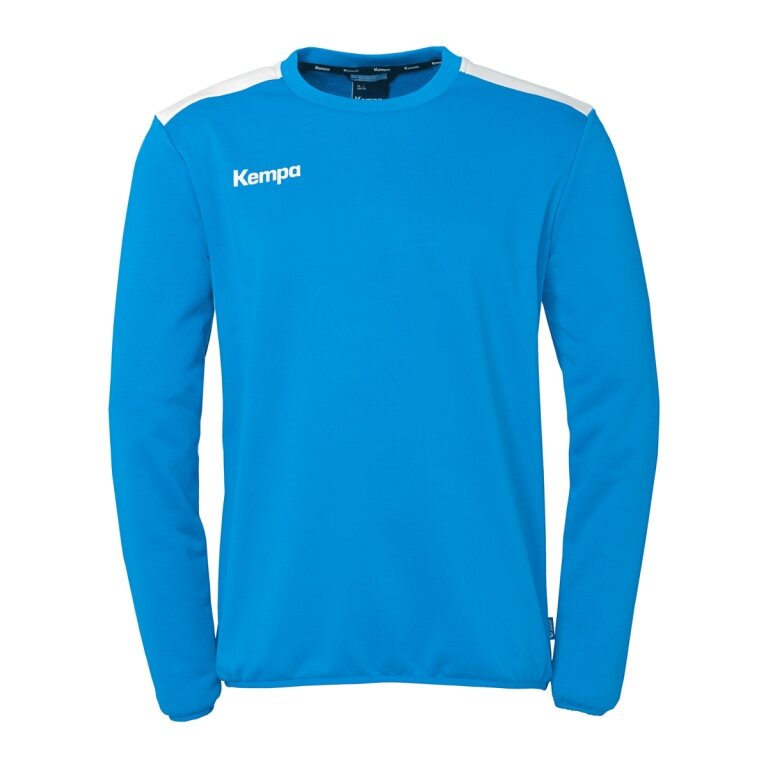 Kempa Sport Long Sleeve Shirt Emotion 27 Training Top (100% Polyester) Blue/White Men
