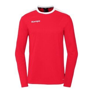 Kempa Sport Long Sleeve Shirt Emotion 27 (100% Polyester) Red/White Men