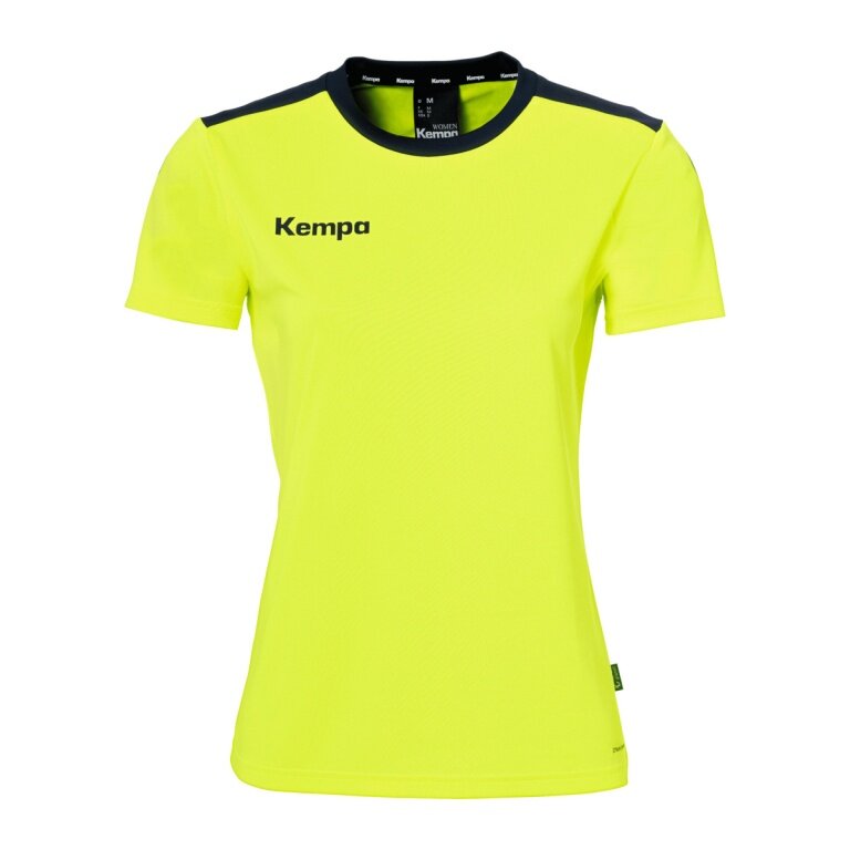 Kempa Sport-Shirt Emotion 27 (100% Polyester) yellow/navy blue Women