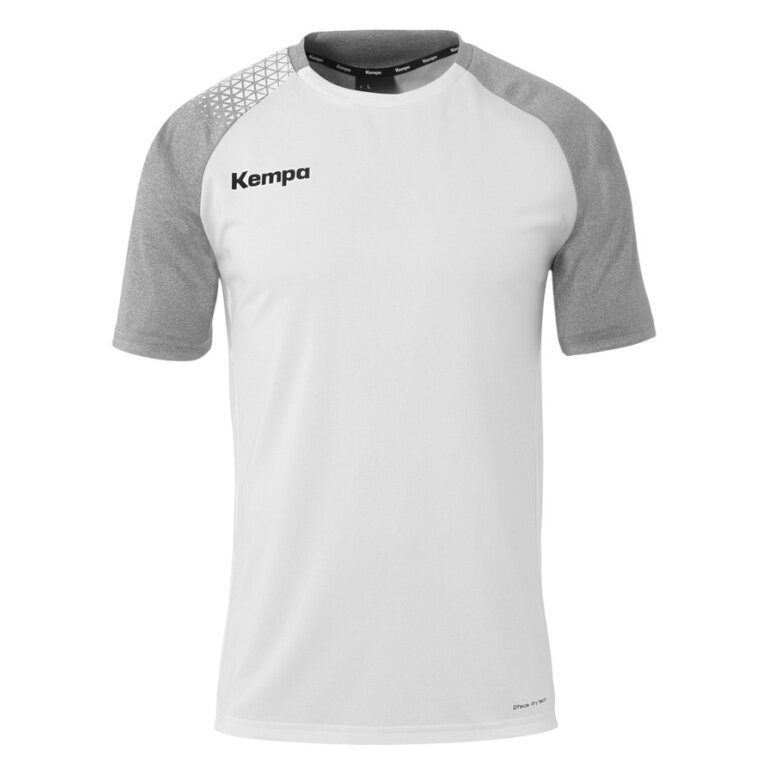 Kempa Sport T-shirt Ambition 28 (100% Polyester) white/grey men's