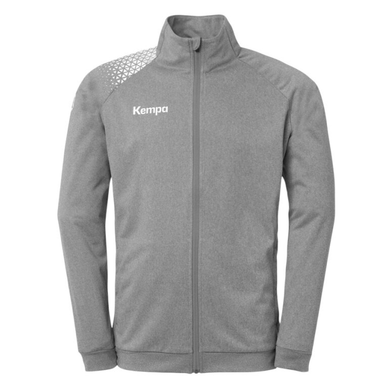 Kempa Training Jacket Poly Ambition 28 (Full-Zip, 100% Polyester) grey Men's