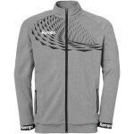 Kempa Training Jacket Wave 26 (100% Polyester, elastic) grey Kids