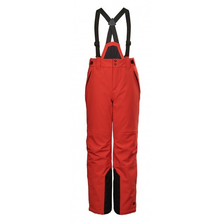 Killtec Winter Ski Pants KSW 79 (waterproof, breathable, PFC-free, snow guard, edge protection) red Kids