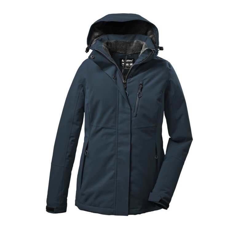Killtec Winter Jacket KOW 140 with Hood (waterproof and windproof) light petrol ladies