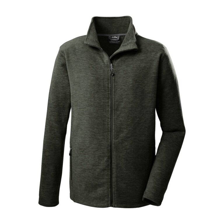 Killtec Fleece Jacket KOS 189 - soft lining - dark olive green Kids
