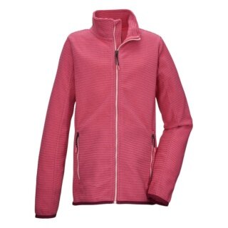 Killtec Fleece Jacket KOS 161 (with Stand-up Collar) Dark Pink Girls