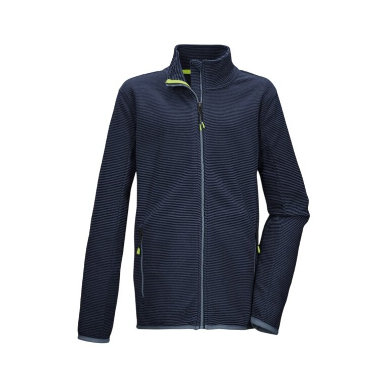 Killtec Fleece Jacket KOS 162 (with Stand-Up Collar) Dark Blue Boys