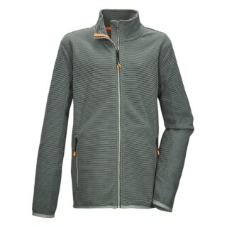 Killtec Fleece Jacket KOS 162 (with Stand-Up Collar) Natural Green Kids