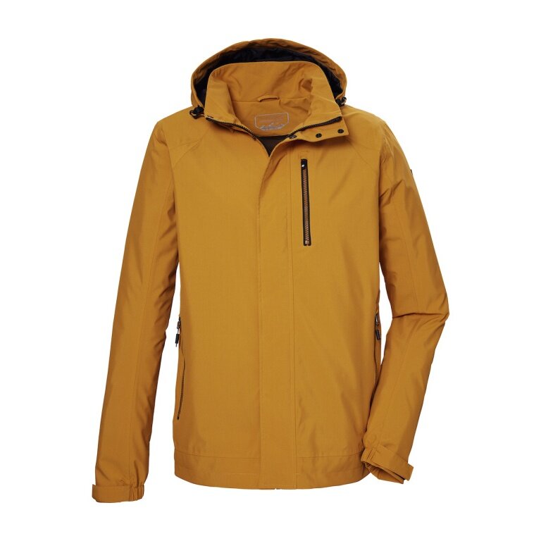 Killtec transitional jacket/function jacket KOS 52 with hood (waterproof, windproof) gold/yellow men's