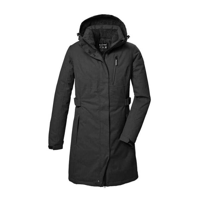 Killtec Winter Functional Parka KOW 303 Parka with Hood (breathable, windproof) anthracite grey Ladies