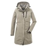 Killtec winter coat with detachable hood (waterproof and windproof, parka) light taupe ladies