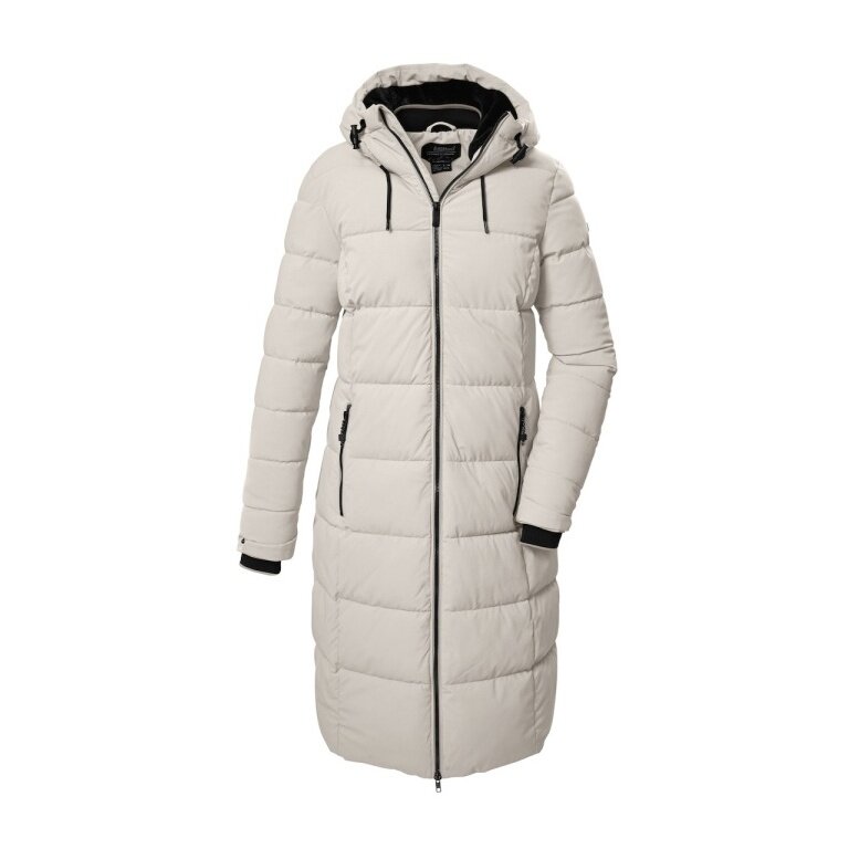 Killtec Winter Coat KOW 56 QLTD with Hood (breathable, windproof, water-repellent) white ladies