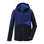Killtec Softshell Jacket KOS 142 (with hood, windproof) dark blue boys