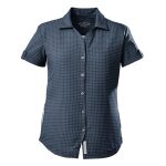 Killtec Hiking Blouse Short Sleeve KOS 77 (4-way stretch, quick-drying) dark blue Women