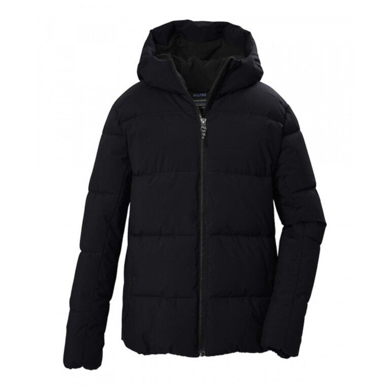 Killtec Winter Quilted Jacket KOW 146 with Hood (Windproof) Black Boys