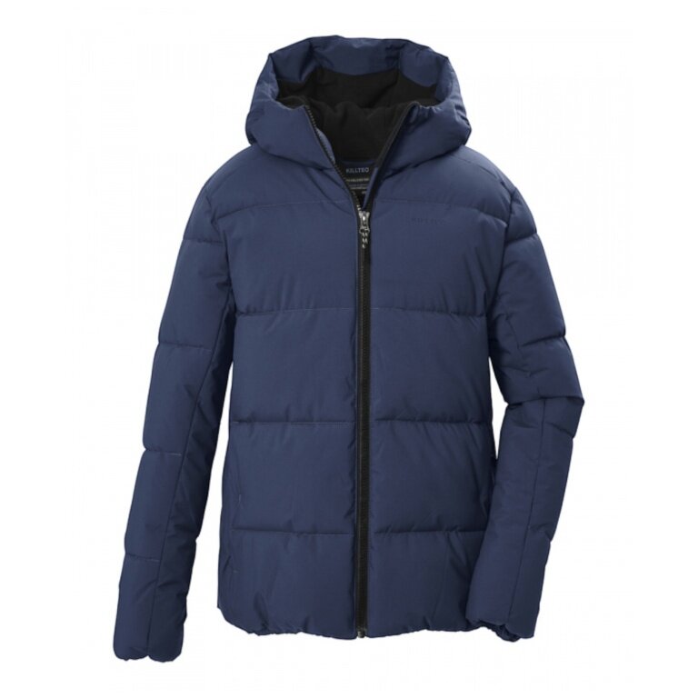 Killtec Winter Quilted Jacket KOW 146 with Hood (Windproof) Deep Blue Boys