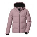 Killtec Winter Quilted Jacket KOW 357 in Down Look (with Hood, Windproof) Pink Girls