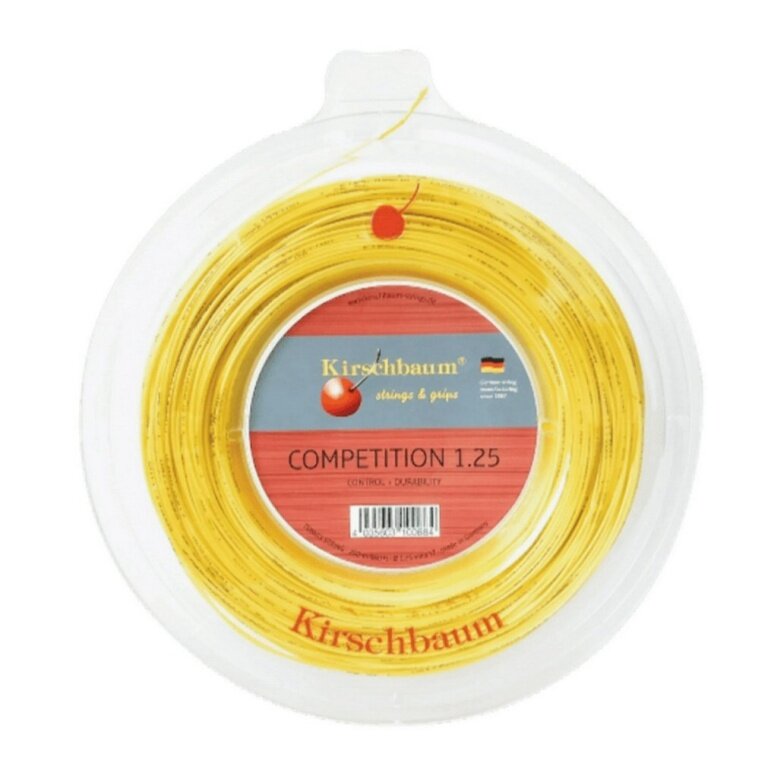 Kirschbaum Tennis String Competition (Durability+Control) yellow 200m roll
