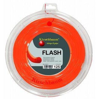 Kirschbaum Tennis String Flash (Durability+Power) orange 200m Roll