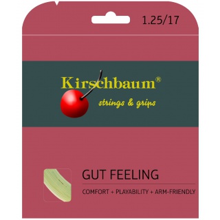 Kirschbaum Tennis String Gut Feeling (Arm Protection+Touch) natural 12m Set