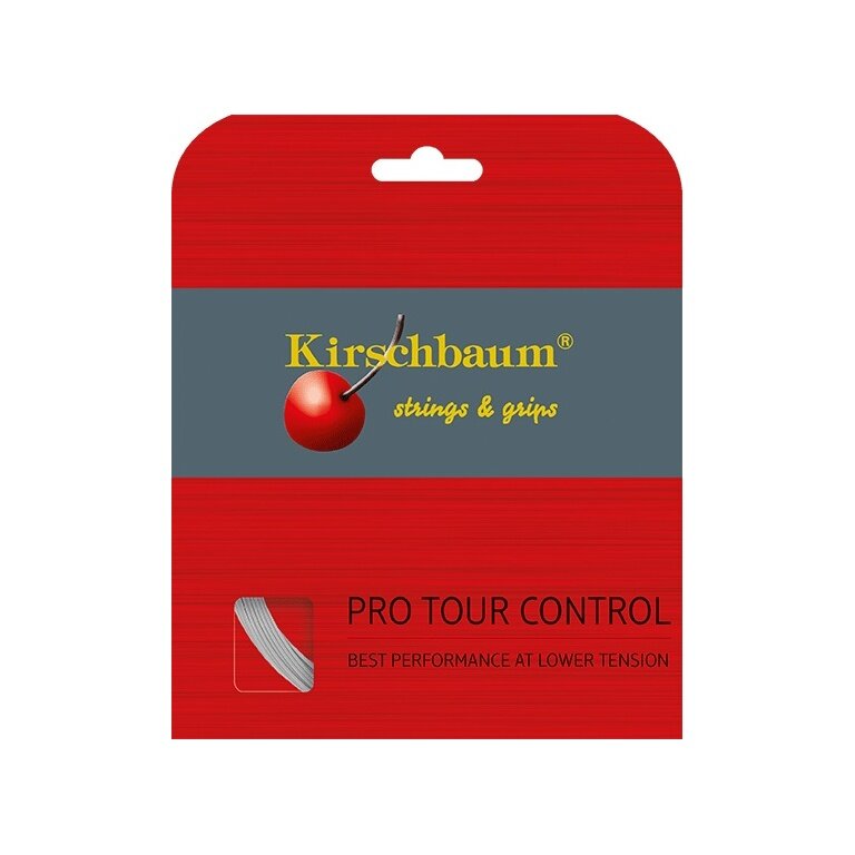 Kirschbaum Tennis String Pro Tour Control (Durability+Control) silver 12m Set