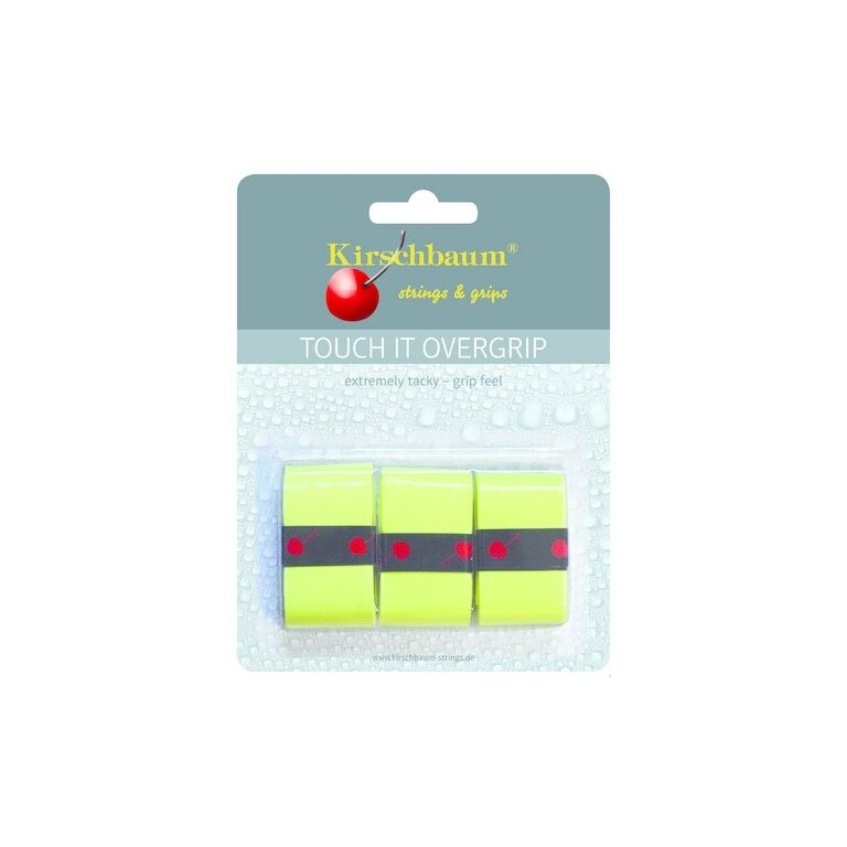 Kirschbaum Overgrip Touch it 0.5mm (extreme grip) yellow 3-pack