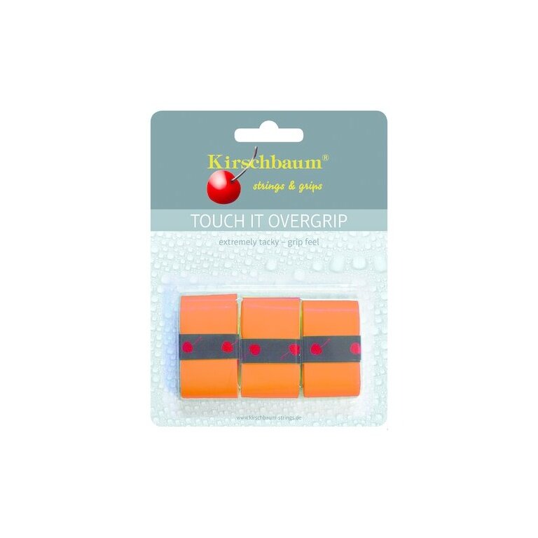 Kirschbaum Overgrip Touch it 0.5mm (extreme grip) orange pack of 3