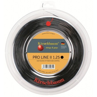 Kirschbaum Tennis String Pro Line No II (Durability+Control) black 200m roll