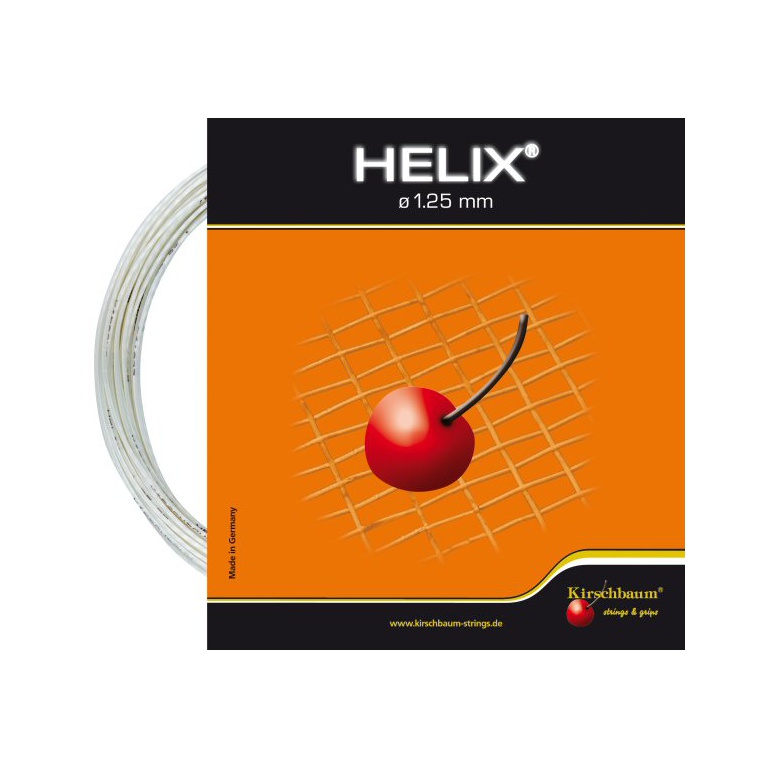 Kirschbaum Tennis String Helix (Durability+Spin) white 12m Set