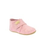 Living Kitzbühel Slippers Velcro Model Felt (rec. Wool) - High Shaft - Solid Colour Kids Rose Children (18-26)