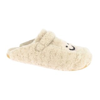 Living Kitzbühel Slippers Clog Smile Premium (Sheepskin, with Footbed) oat milk white Women