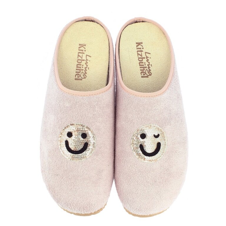 Living Kitzbühel Slippers Fleece Smiley (Cotton) Pink Ladies