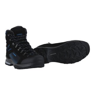 Lowa Hiking Shoes Vigo GTX (Trekking, Split Leather-Textile, Waterproof) Black/Blue Men