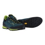 Lowa Delago Low GTX Hiking Shoes (Trekking, Suede, Waterproof) 2025 Petrol Blue/Lime Green Men's